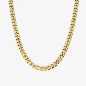 5.6mm Solid Cuban Link Chain In 14K Yellow Gold